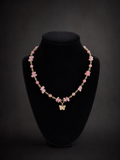 Strawberry Quartz Butterfly Necklace