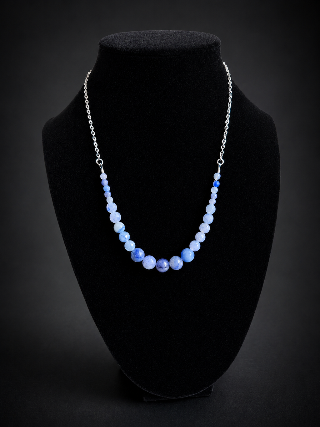 Blue Aventurine Graduated Necklace