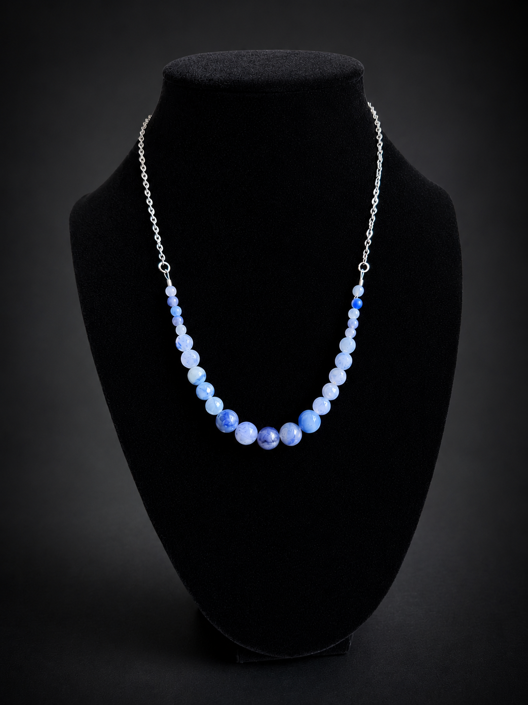 Blue Aventurine Graduated Necklace