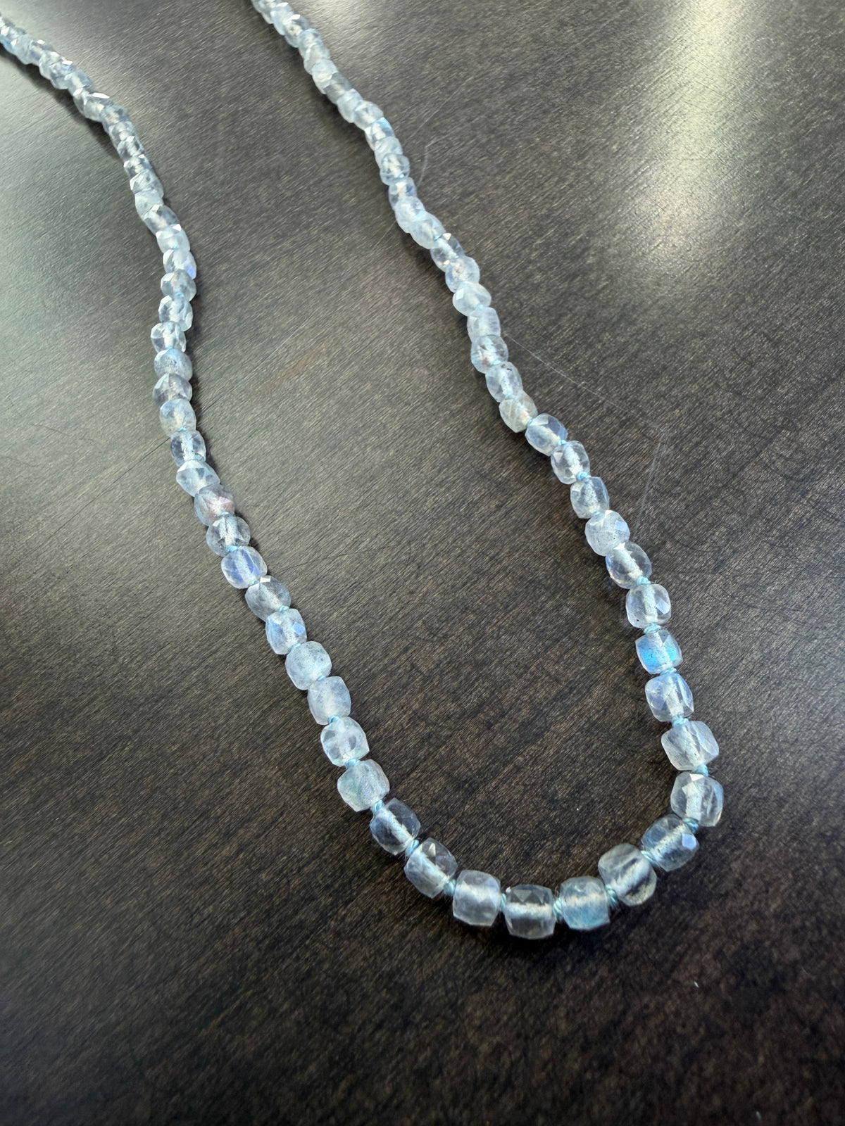 Labradorite Silk-Knotted Necklace