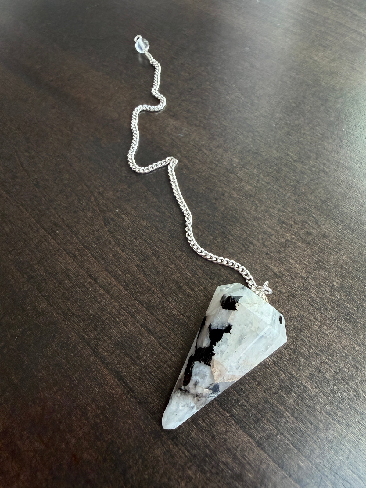 Rainbow Moonstone Pendulum