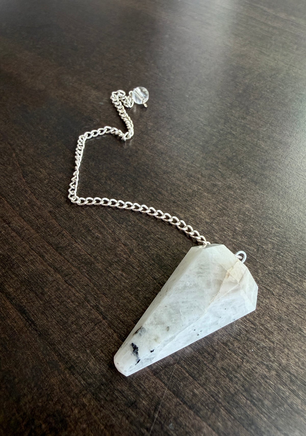 Rainbow Moonstone Pendulum