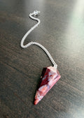 Brenda Red Agate Pendulum