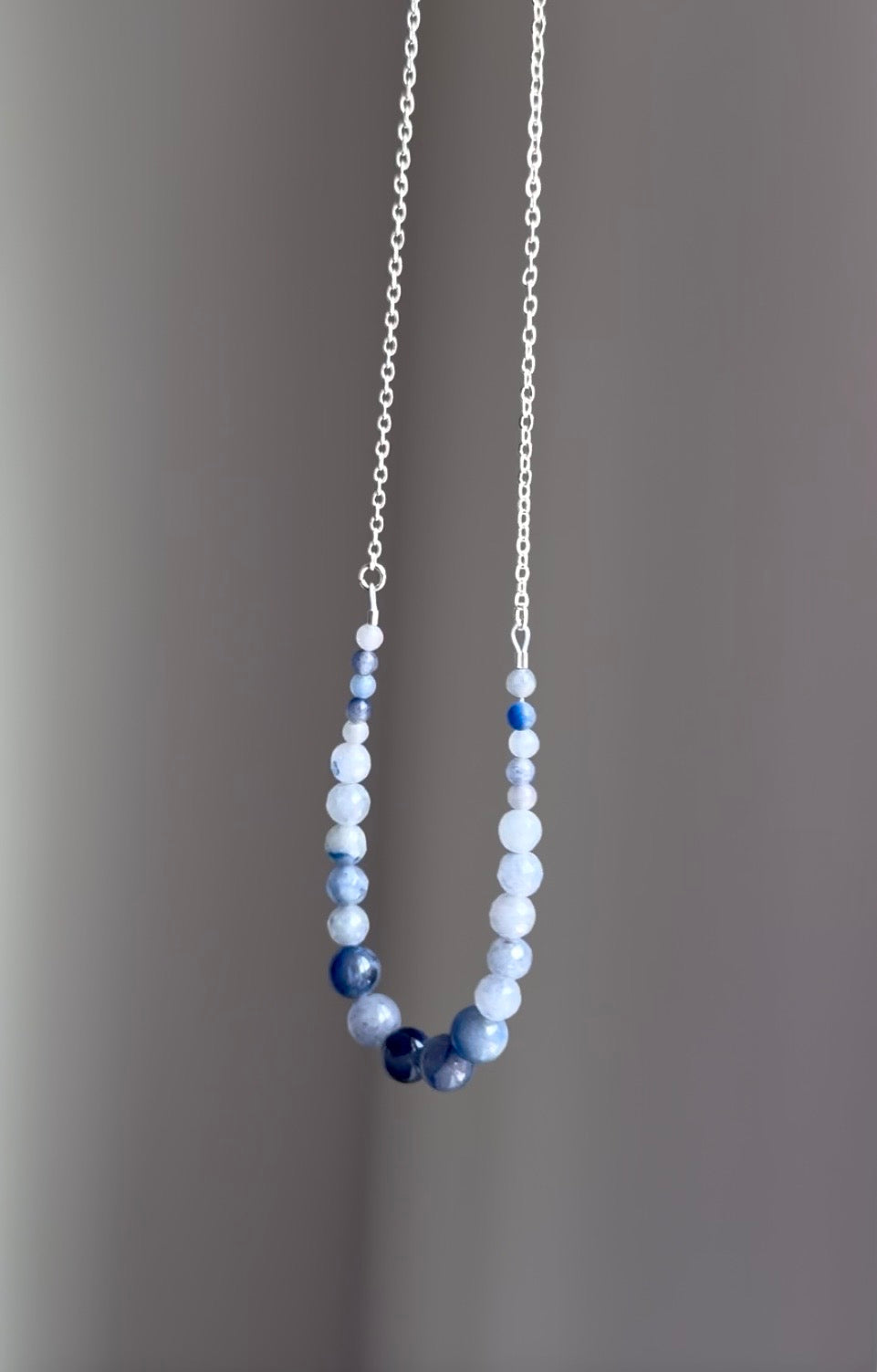 Blue Aventurine Graduated Necklace
