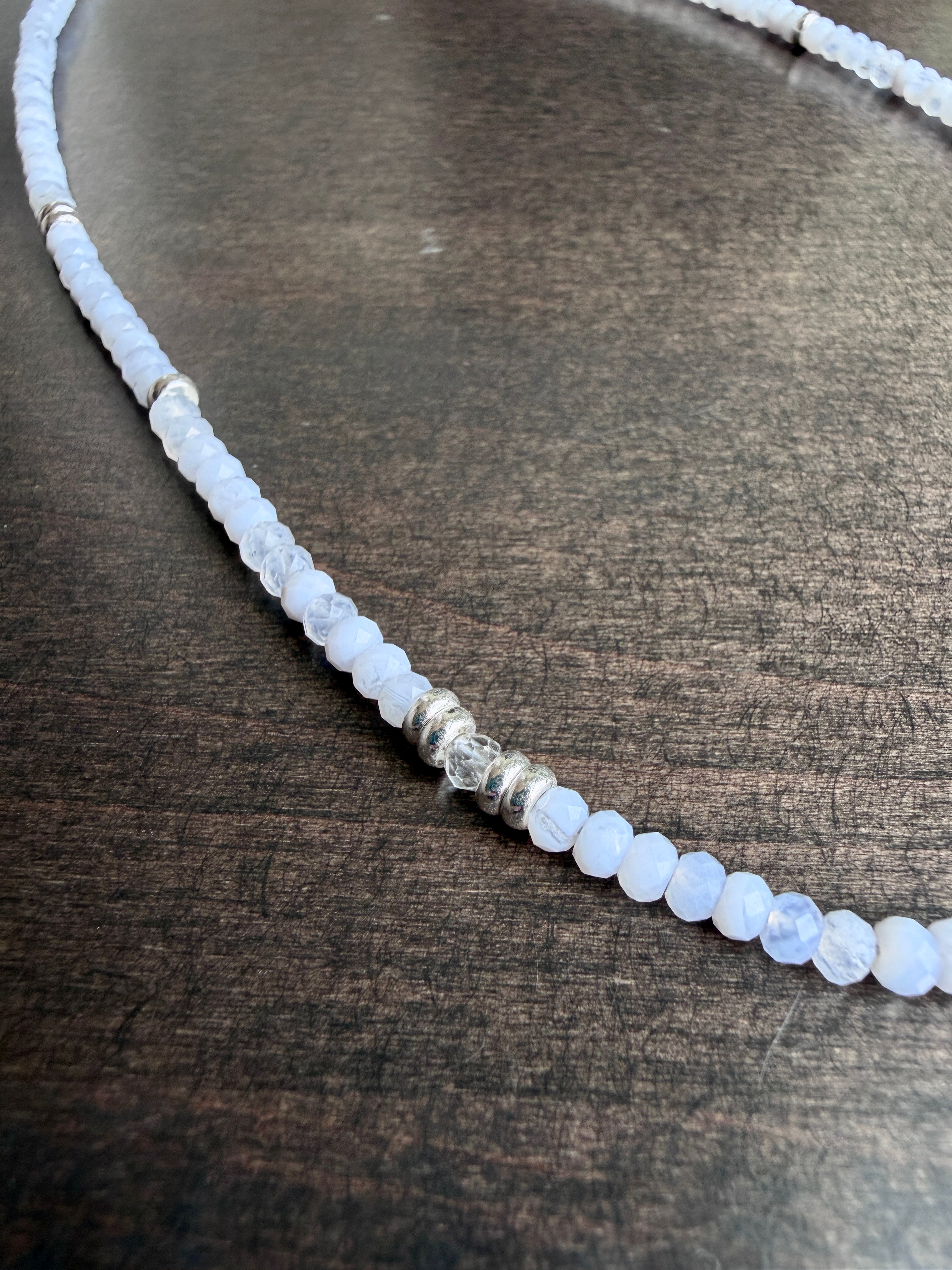 Blue Lace Agate Necklace
