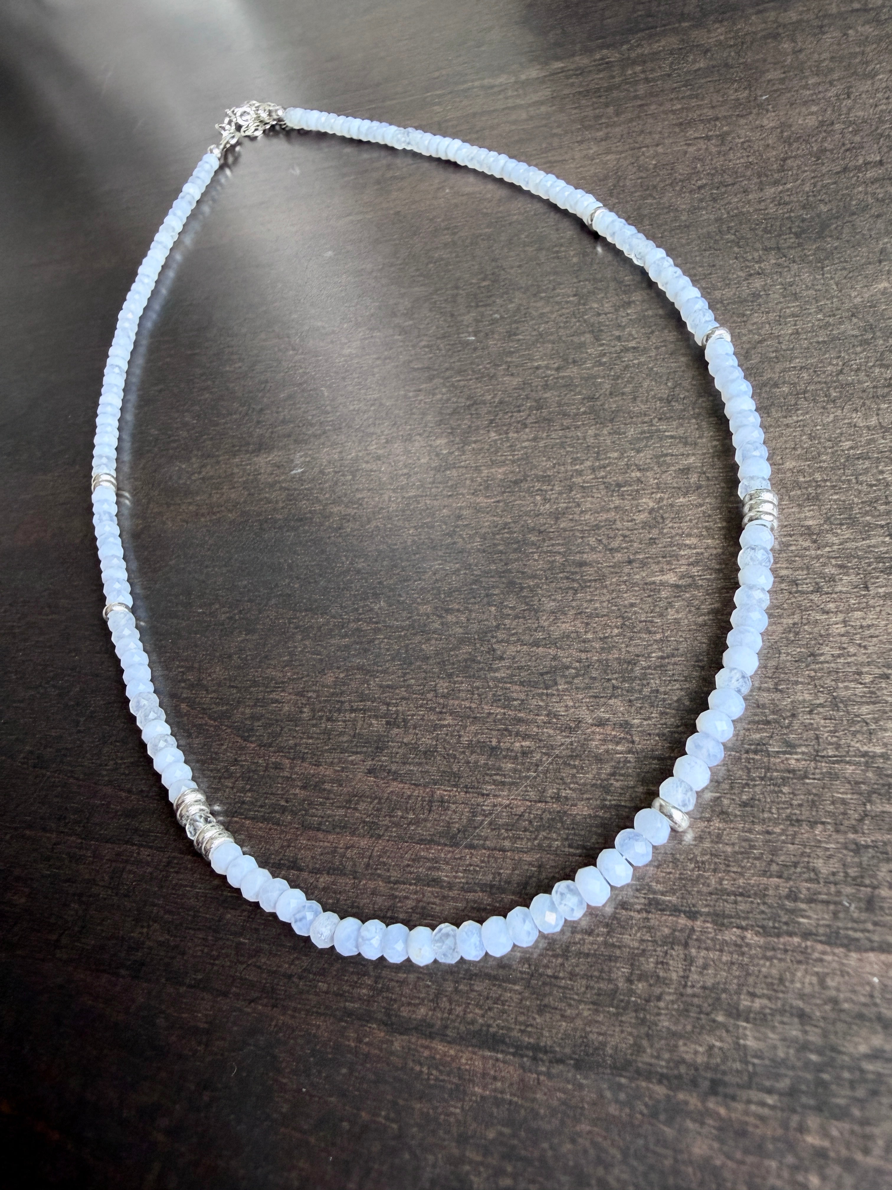 Blue Lace Agate Necklace