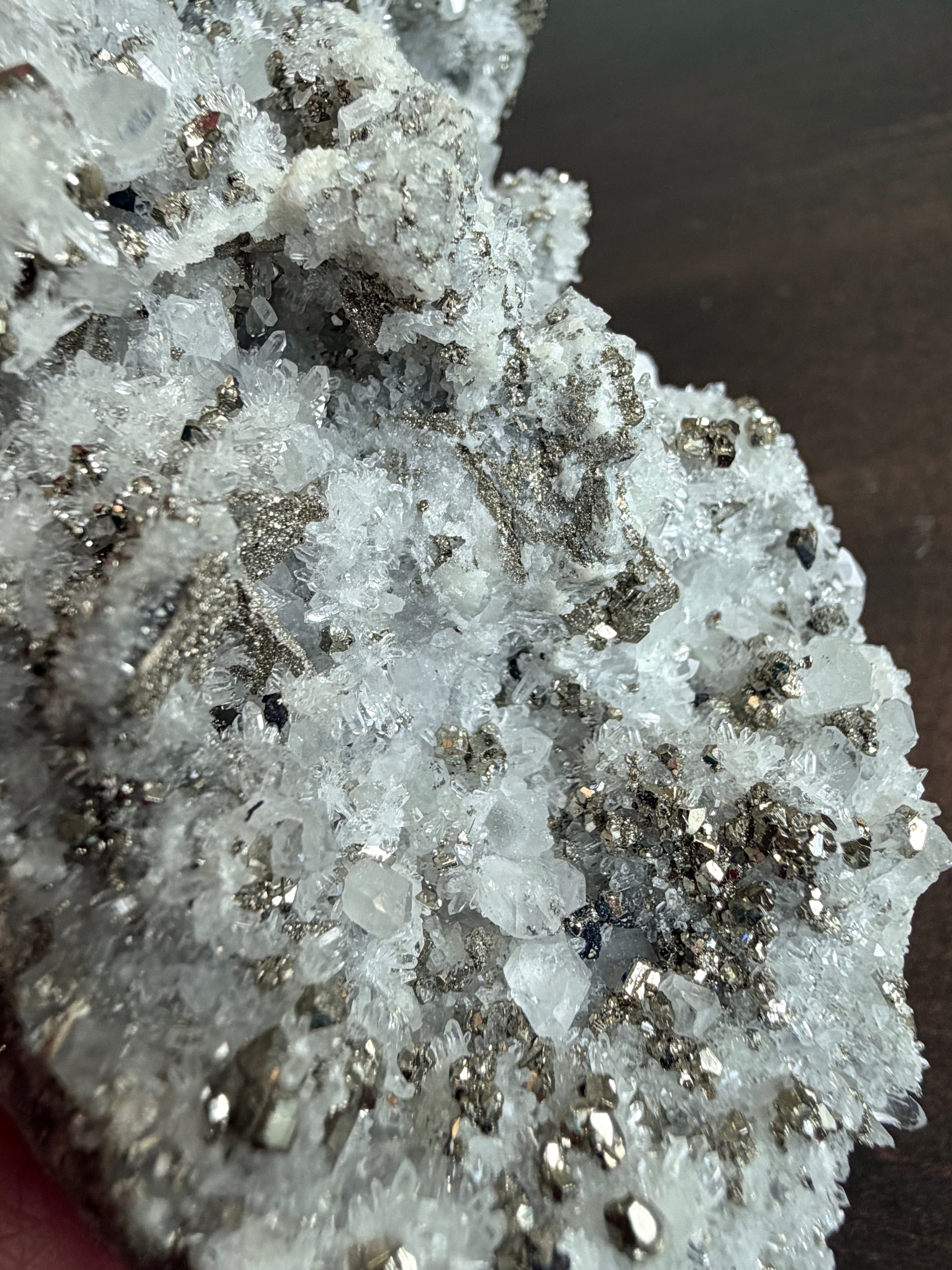 Pyrite on Quartz